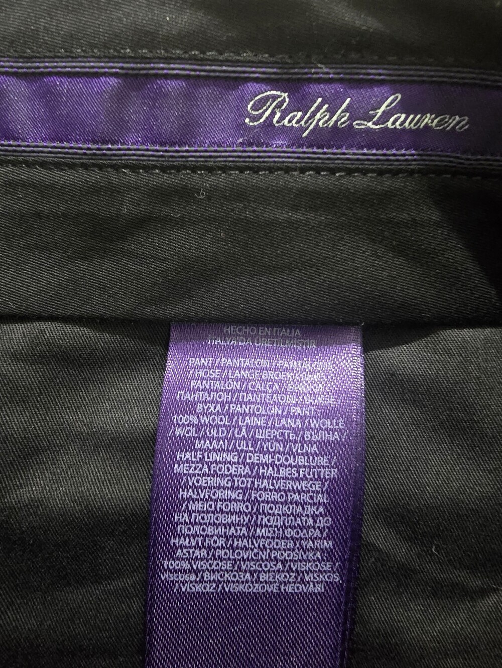 Ralph Lauren Purple Label Gregory Hand-Tailored Wool Suit Trouser Pants Size 34 - Picture 4 of 8